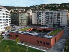 Il nuovo asilo visto dall’alto (foto Bruni)