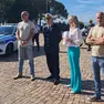 Il comandante Milocchi e l’assessore de Gavardo fra i consiglieri comunali Tremul e Cinquepalmi Foto Silvano
