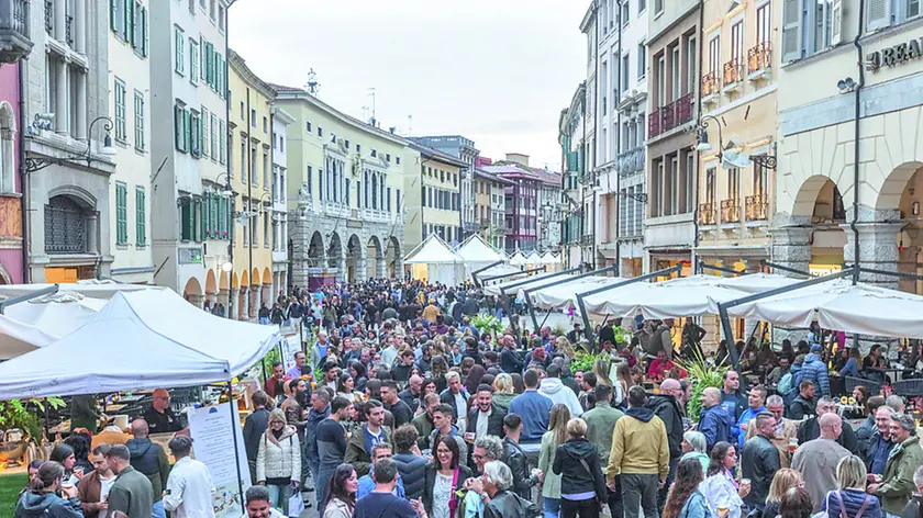 Il centro di Udine gremito in una delle edizioni passate