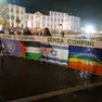 Lo striscione con cui si aprì la Marcia della Pace nel 2023