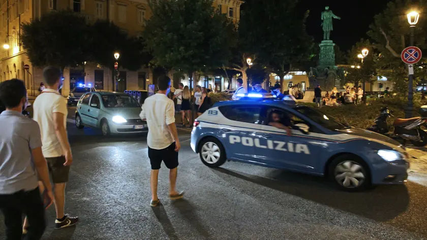 La Polizia di Stato in piazza Venezia in una foto d'archivio