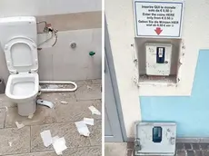 Un atto vandalico in un bagno dell’autostazione all’inizio dell’estate