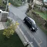 La vettura pirata, ripresa da una telecamera della zona