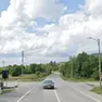 La strada che conduce al valico di Pese