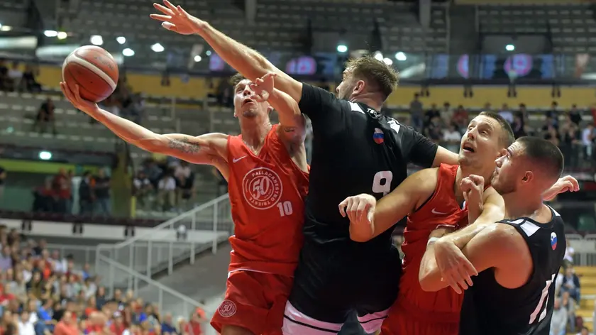 La Pallacanestro Trieste in amichevole contro Lubiana (Bruni)