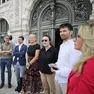 Una delle conferenze stampa indette dal centrosinistra contro la cabinovia (Lasorte)