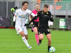 Domen Crnigoj, obiettivo di mercato della Triestina, qui in azione con la maglia del Venezia