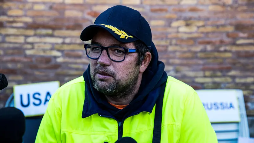 Stefano Puzzer (foto Ansa)