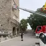 L'intervento dei vigili del fuoco a San Giusto