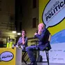 La giornalista Cecilia Sala con Marino Sinibaldi al Festival della Politica