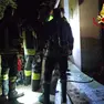 I vigili del fuoco in Scala Santa