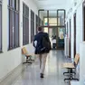 Un corridoio del tribunale, dove è incardinato il processo (Silvano)