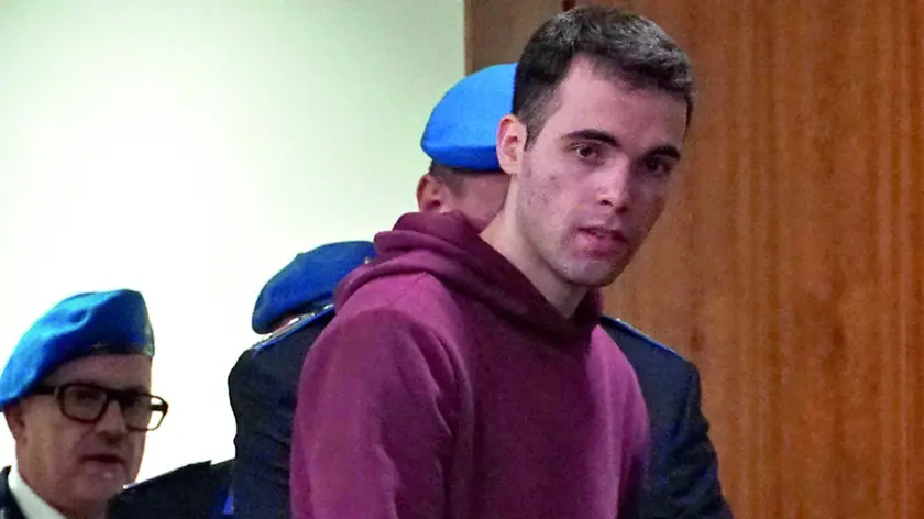 Filippo Turetta durante il processo di primo grado