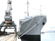La nave Galeb ormeggiata a Fiume in una foto d'archivio (Novi list)