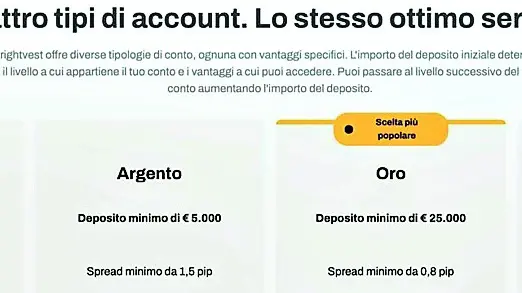 Il sito in cui è incappato l’anziano con le proposte di investimento