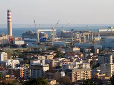 Un'immagine del cantiere navale di Panzano