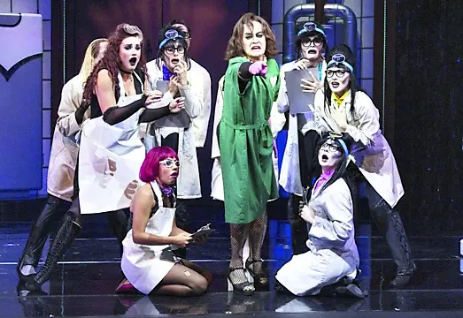 Frank’n’Furter (Jason Donovan) tiene banco in The Rocky Horror Show