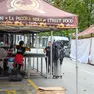 Le fasi di allestimento dei chioschi di “Gusti di frontiera” (Tibaldi)