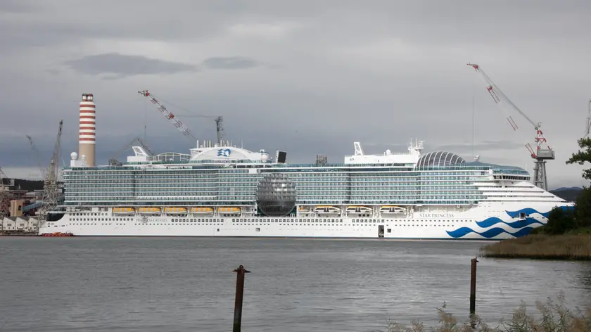 La Star Princess in bacino: gemella della Sun Princess, è la seconda nave da crociera più grande mai costruita in Italia Katia Bonaventura