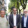 I promotori della conferenza: Dotto dell’Aea, il consigliere Bullian e Ceron della Spanghero