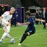 Faggioli in azione nella sfida persa contro l'Inter U23 (Foto Mariani/Lasorte)