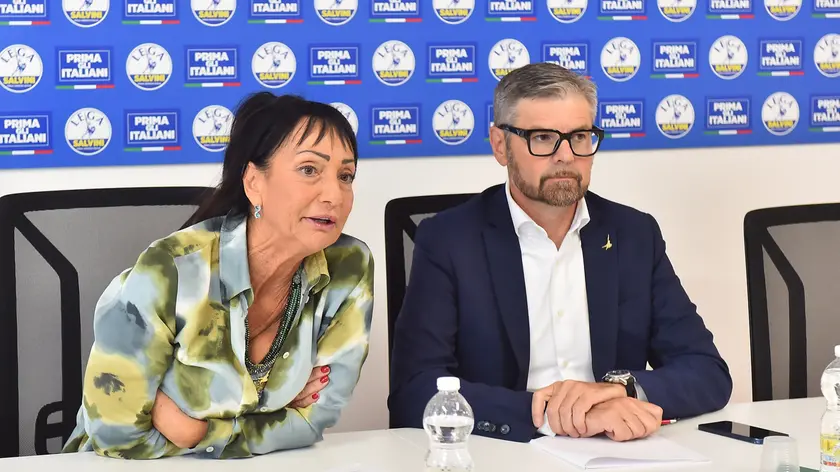 Anna Maria Cisint e Marco Dreosto a Udine (foto Petrussi)