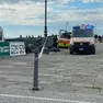 L'ambulanza in molo Audace (Silvano)