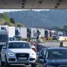 La situazione al valico di Fernetti (foto Massimo Silvano)