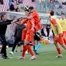 L'esultanza dopo il gol dell'1 a 0 (Lasorte)