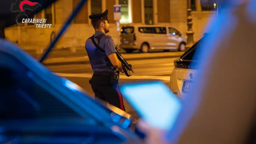 I controlli dei carabinieri di Trieste sulla strada