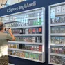 Un angolo della mostra di Tolkien al Salone degli Incanti foto Silvano