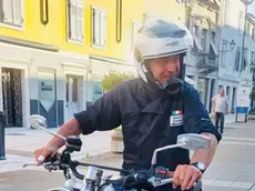 Marco Marizza in sella alla sua moto