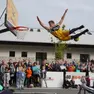 Alcuni momenti dell'inaugurazione del nuovo campo di basket senza confini (foto Marega)