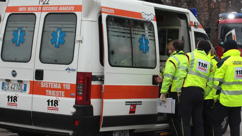 Un’ambulanza del Sistema 118