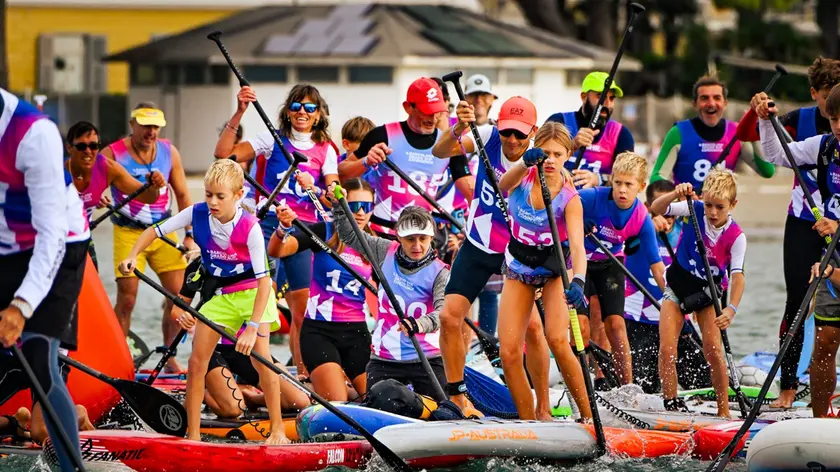 Un momento di barcolana sup (foto di Martina Orsini)
