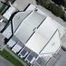 Il palazzetto di Chiarbola visto dal drone: gli impianti sportivi rientrano nel Peba Foto Francesco Bruni