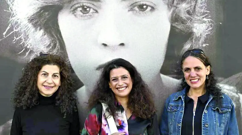 Da sinistra le musiciste Cynthia Zaven, Rana Eid, Laura Rossi al festival di Pordenone Valerio Greco