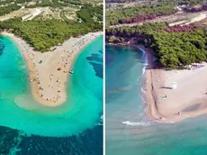 La spiaggia prima e dopo