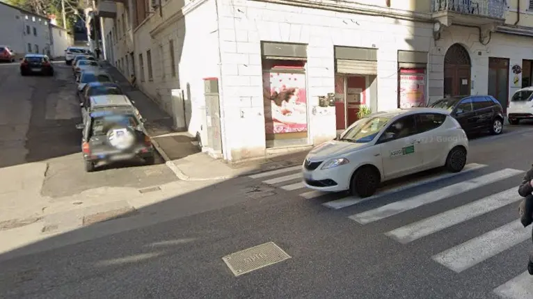 Il punto in cui si è verificato l'incidente