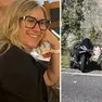 A sinistra Raffaella Sabadin, a destra l'incidente in Costiera