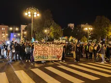 La manifestazione per Gaza mercoledì sera a Trieste (Lasorte)