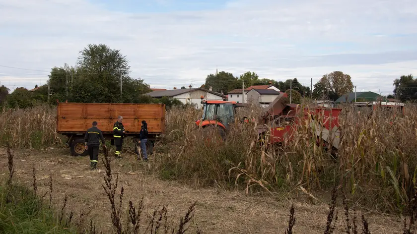 Il luogo dell'incidente a Begliano fotografato da Katia Bonaventura