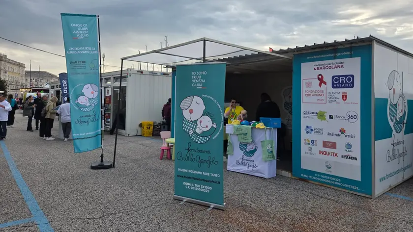 Lo stand della Fondazione Burlo sulle Rive