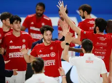Andrea Coronica con la maglia dell’Allianz Trieste