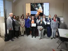 Foto di gruppo con le premiate del 21esimo concorso internazionale di scrittura “Città di Trieste” (Lasorte)
