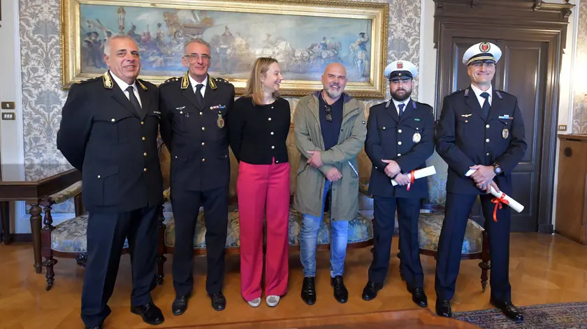 La premiazione in Municipio con l’assessore de Gavardo foto Bruni