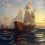 La spedizione delle Caravelle di Colombo nel dipinto di Edward Moran