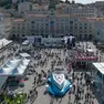 Il pienone sabato tra piazza Unità, le Rive e le vie del centro. Foto Silvano