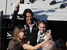 L'abbraccio tra Furio Benussi e la figlia Marta (Lasorte)