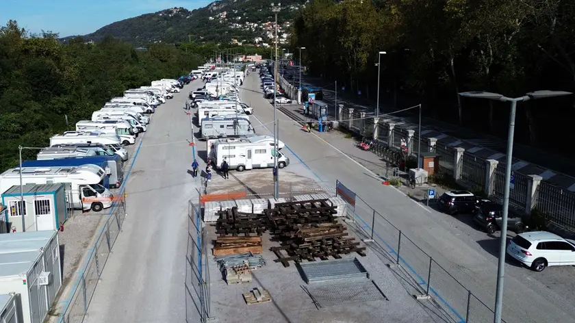 Il parcheggio Bovedo, inaugurato nel 2018 (foto Francesco Bruni)